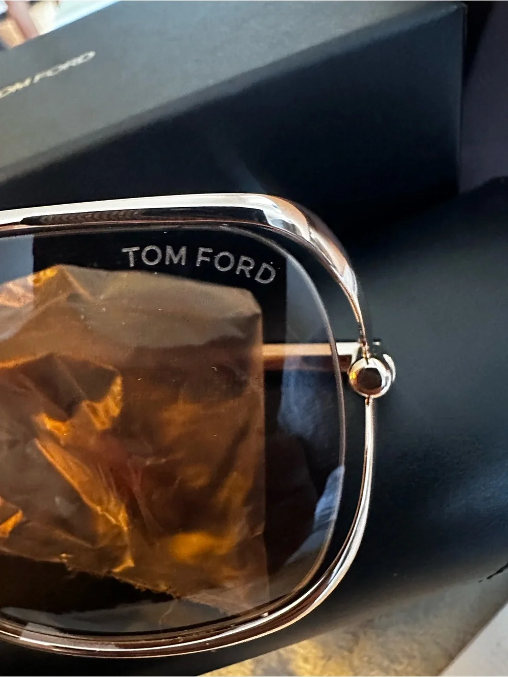 Tom Ford Women's Rose Goldie Frame Brown Lens Sunglasses - Tortoise Temples